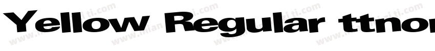Yellow Regular ttnorm字体转换